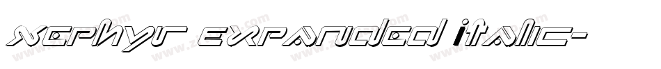 Xephyr Expanded Italic字体转换